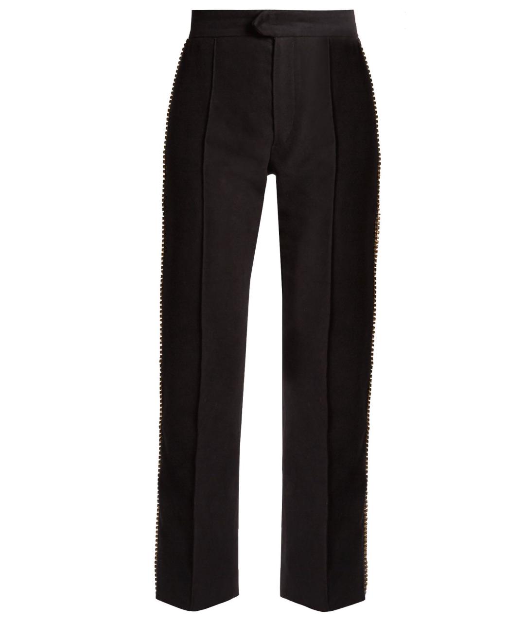 ISABEL MARANT Черные бархатные прямые брюки, фото 3