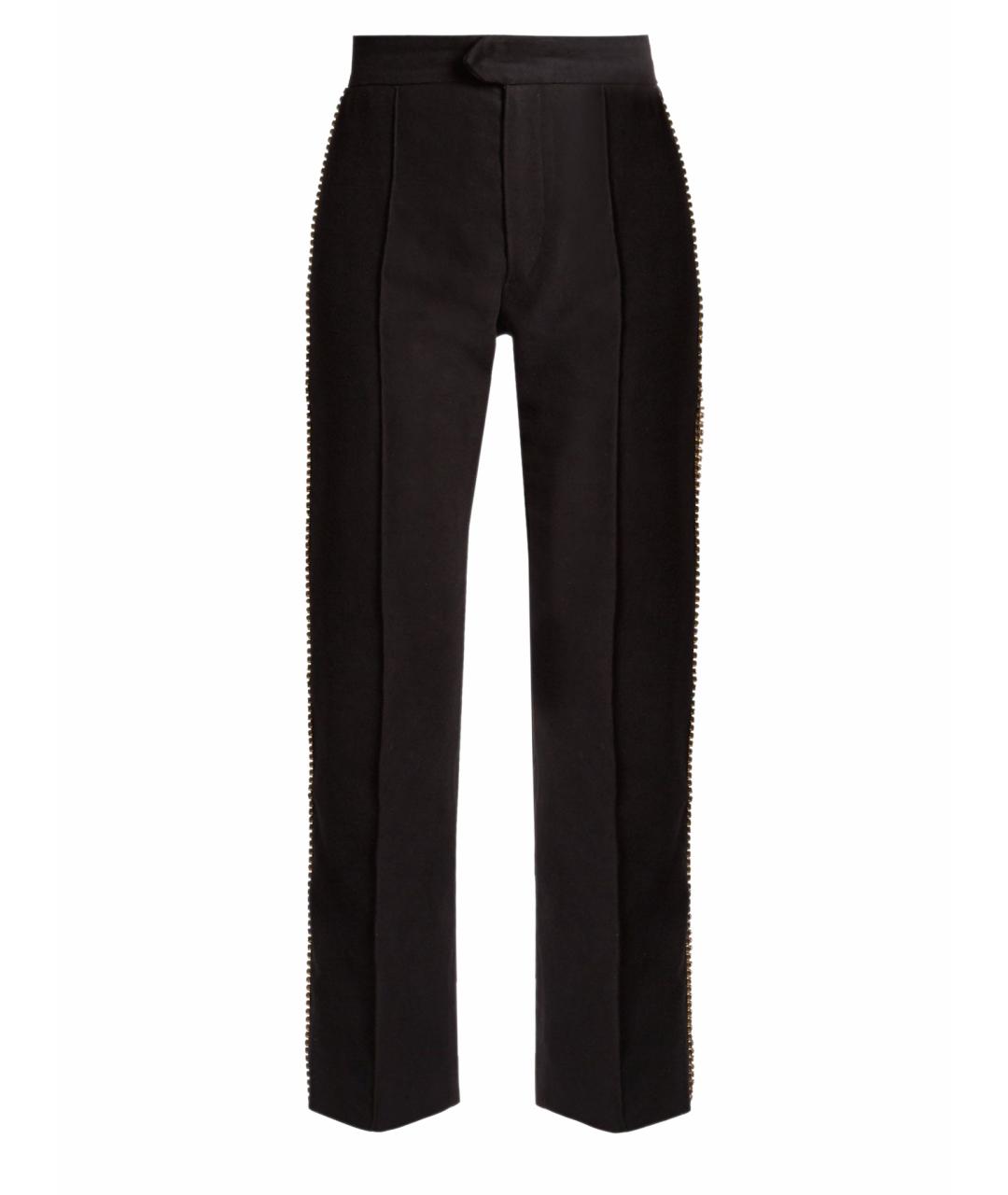 ISABEL MARANT Черные бархатные прямые брюки, фото 1