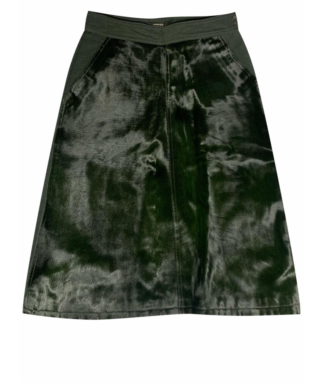 GIANFRANCO FERRE Зеленая юбка миди, фото 1