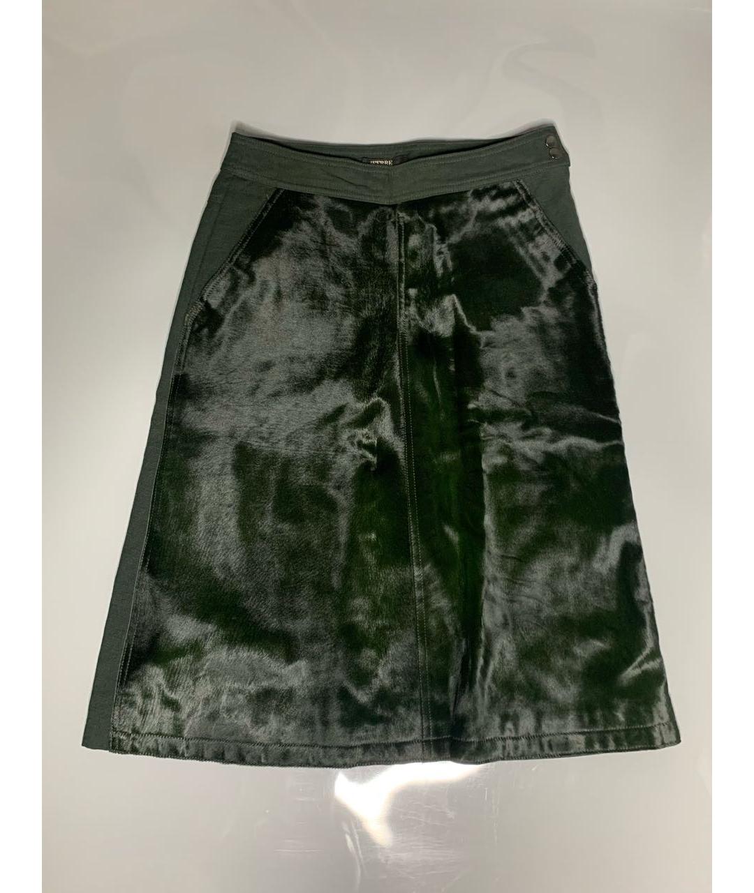 GIANFRANCO FERRE Зеленая юбка миди, фото 9