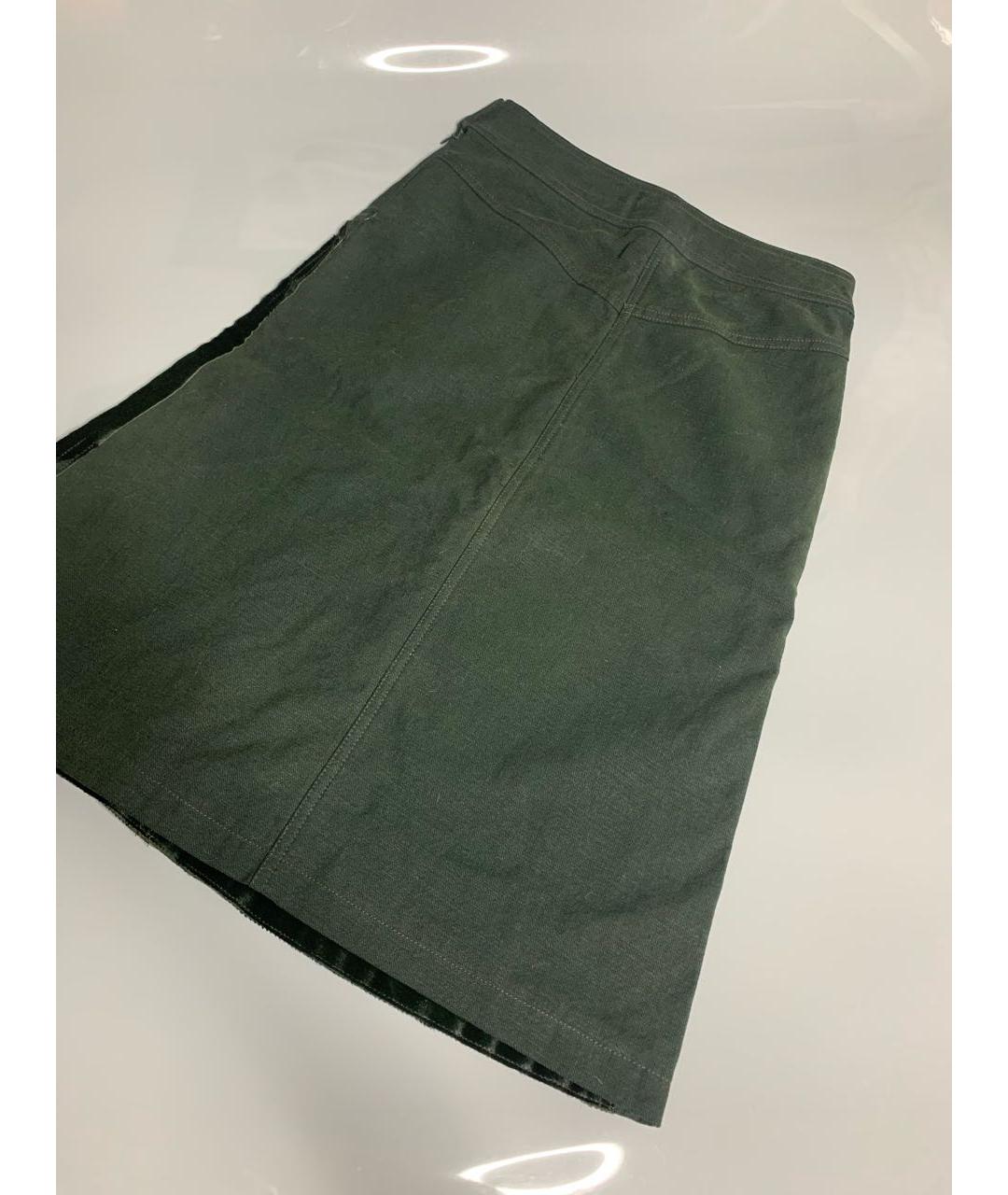 GIANFRANCO FERRE Зеленая юбка миди, фото 5