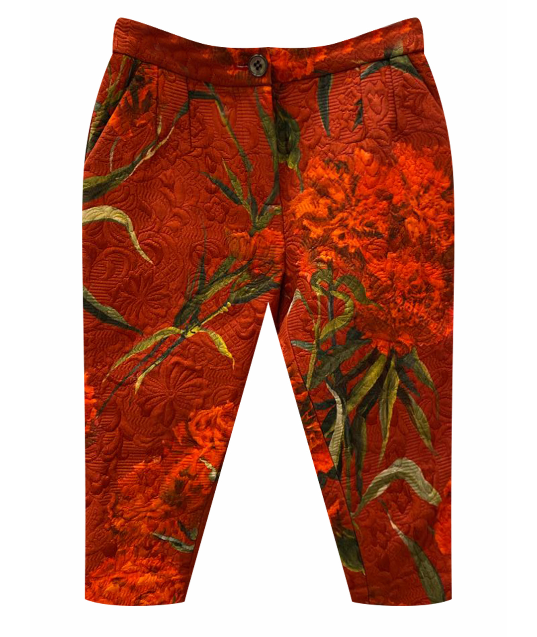 DOLCE&GABBANA Красные хлопковые брюки и шорты, фото 1