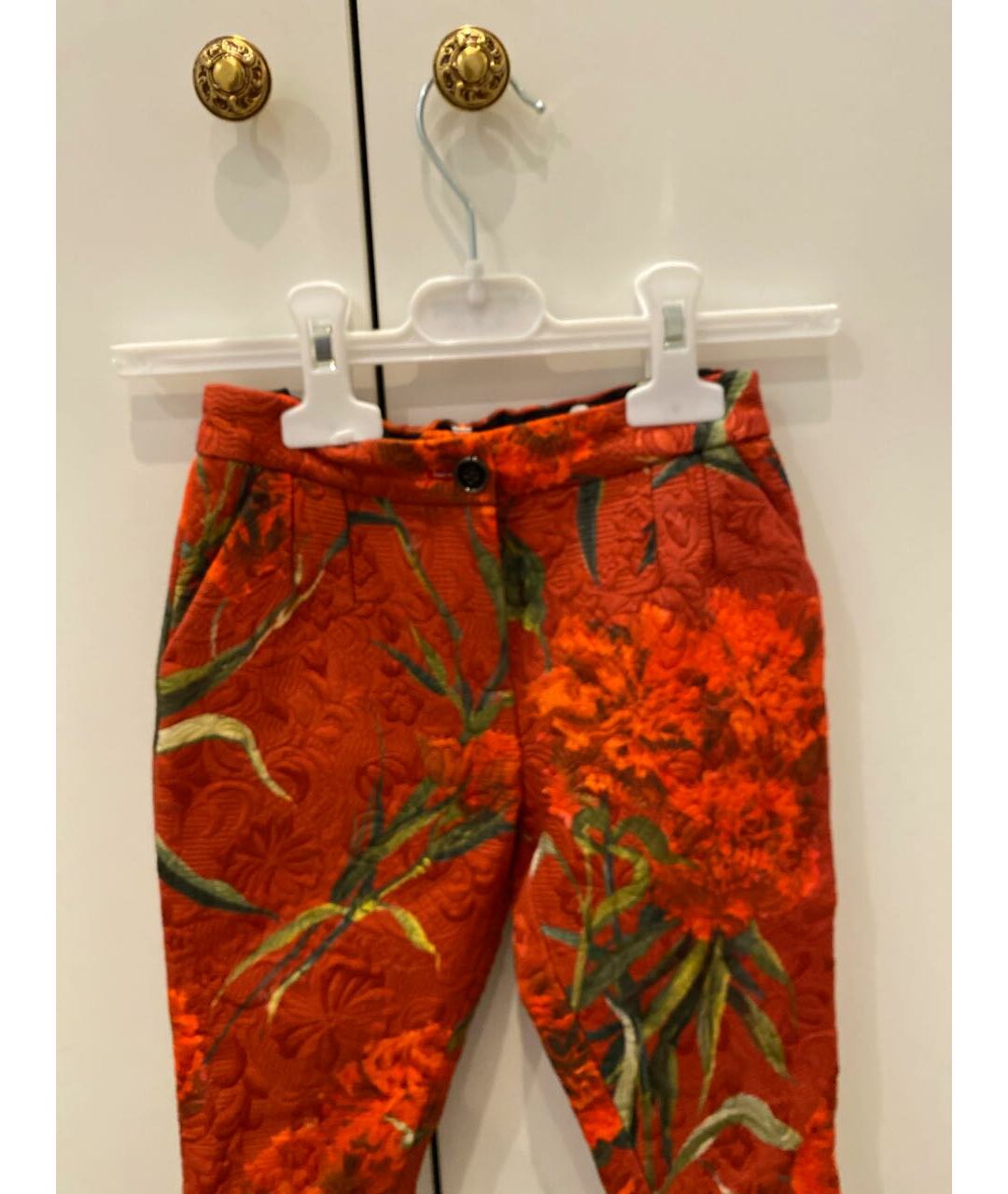 DOLCE&GABBANA Красные хлопковые брюки и шорты, фото 3