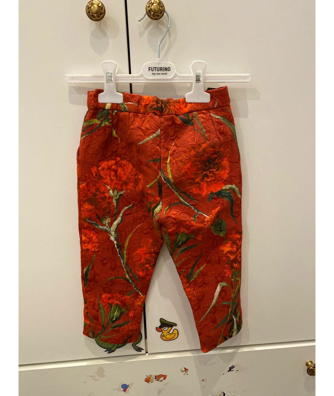 DOLCE&GABBANA Красные хлопковые брюки и шорты, фото 2
