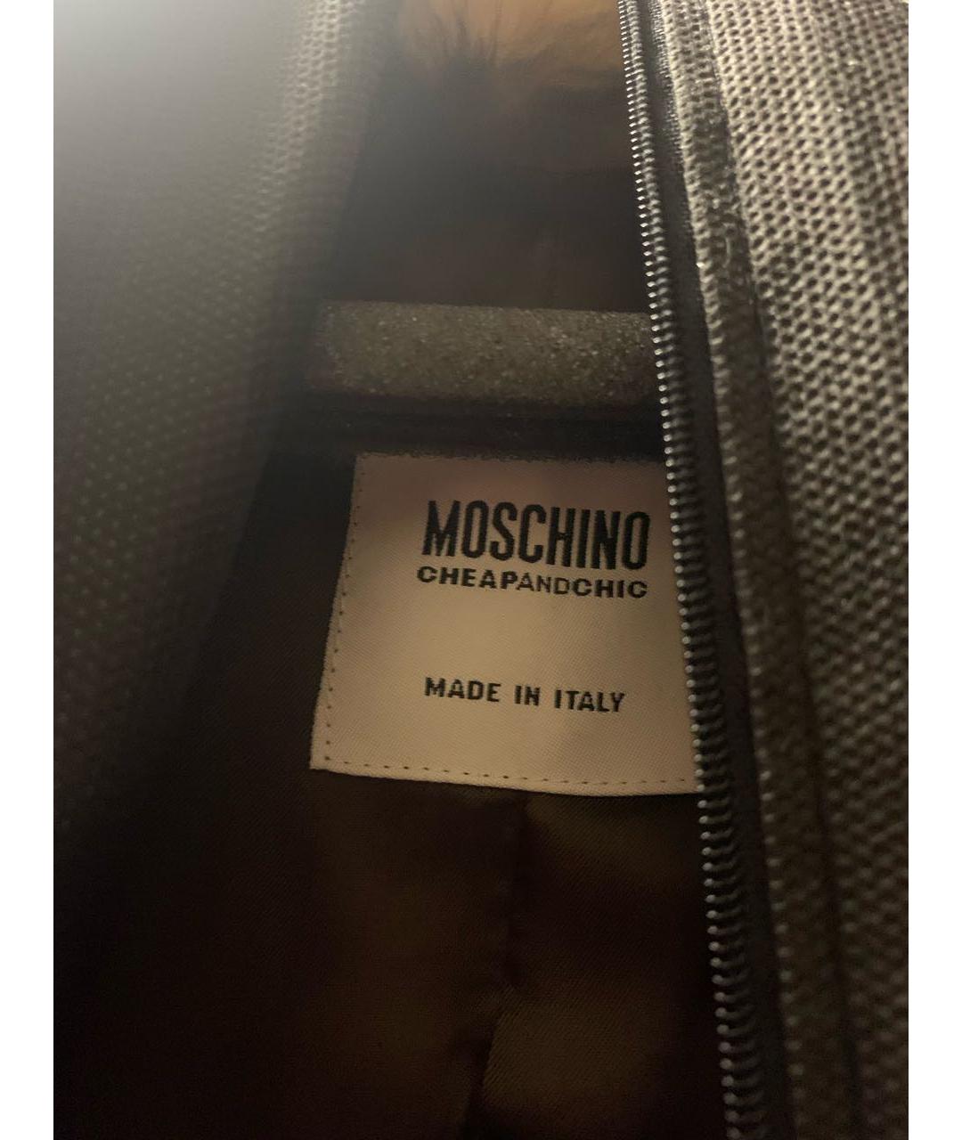 MOSCHINO Коричневая меховая шуба, фото 6