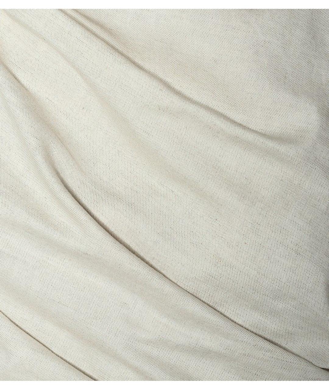 JACQUEMUS Бежевое льняное повседневное платье, фото 4