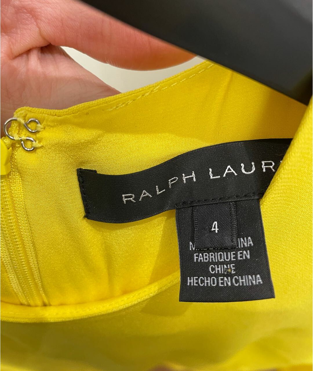 RALPH LAUREN COLLECTION Желтое вискозное платье, фото 3