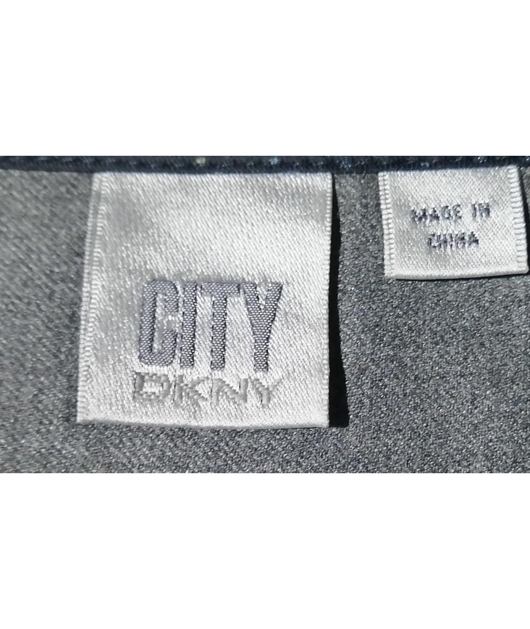 DKNY Серая вискозная юбка миди, фото 3