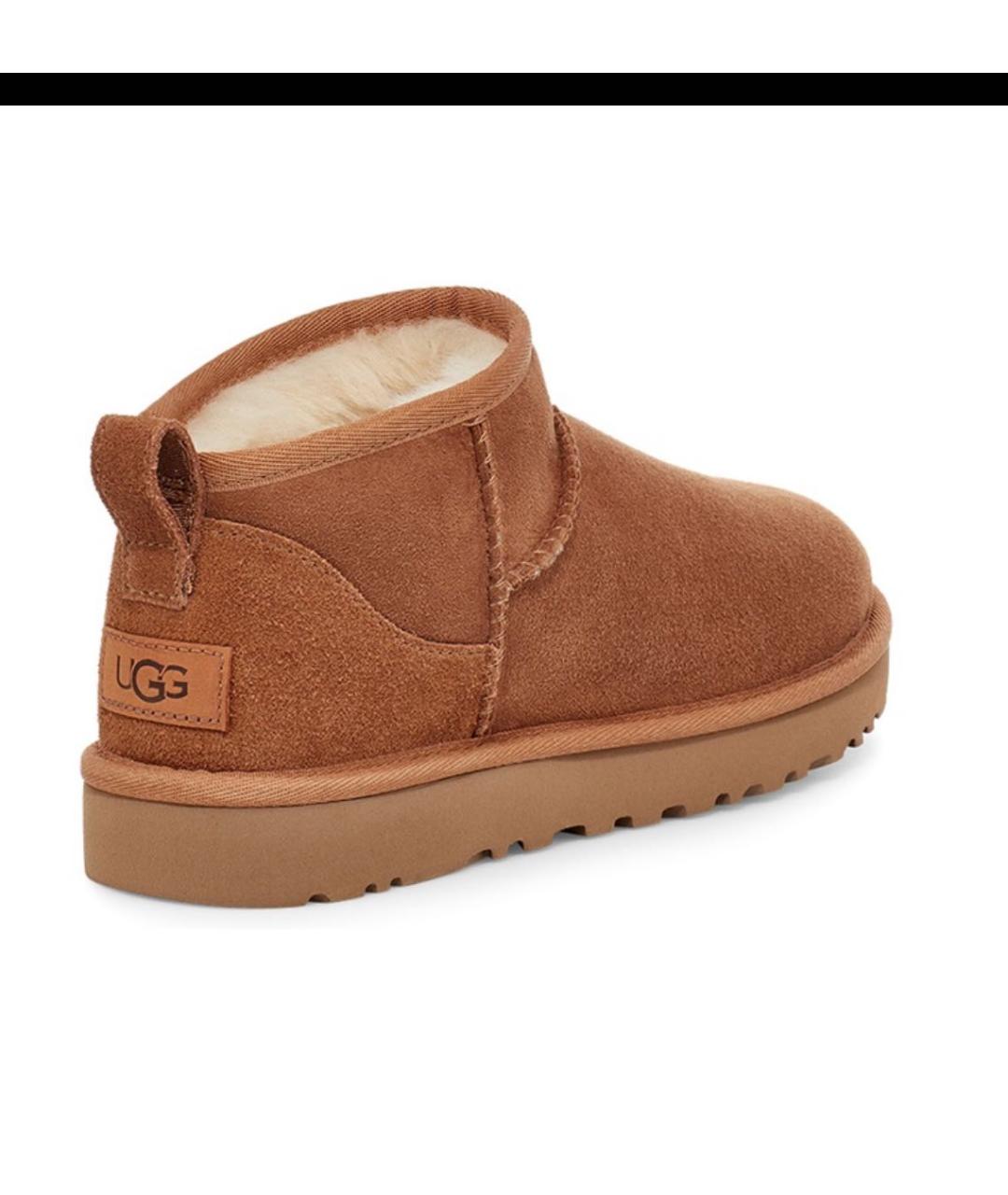 UGG AUSTRALIA Коричневые замшевые ботинки, фото 4