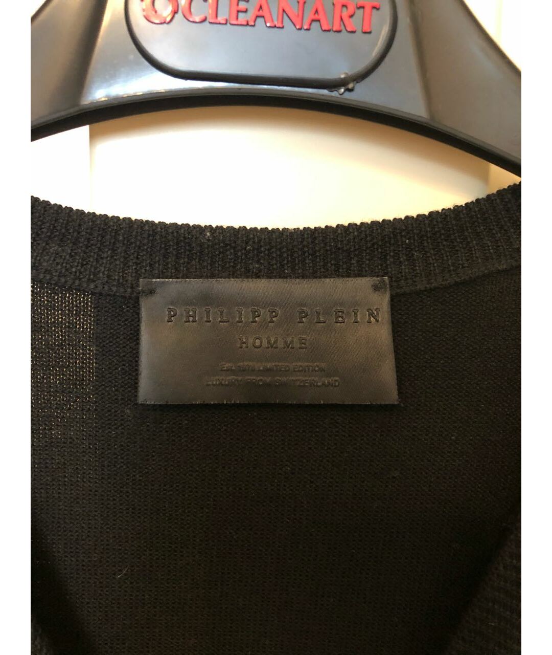 PHILIPP PLEIN Черный шерстяной джемпер / свитер, фото 3