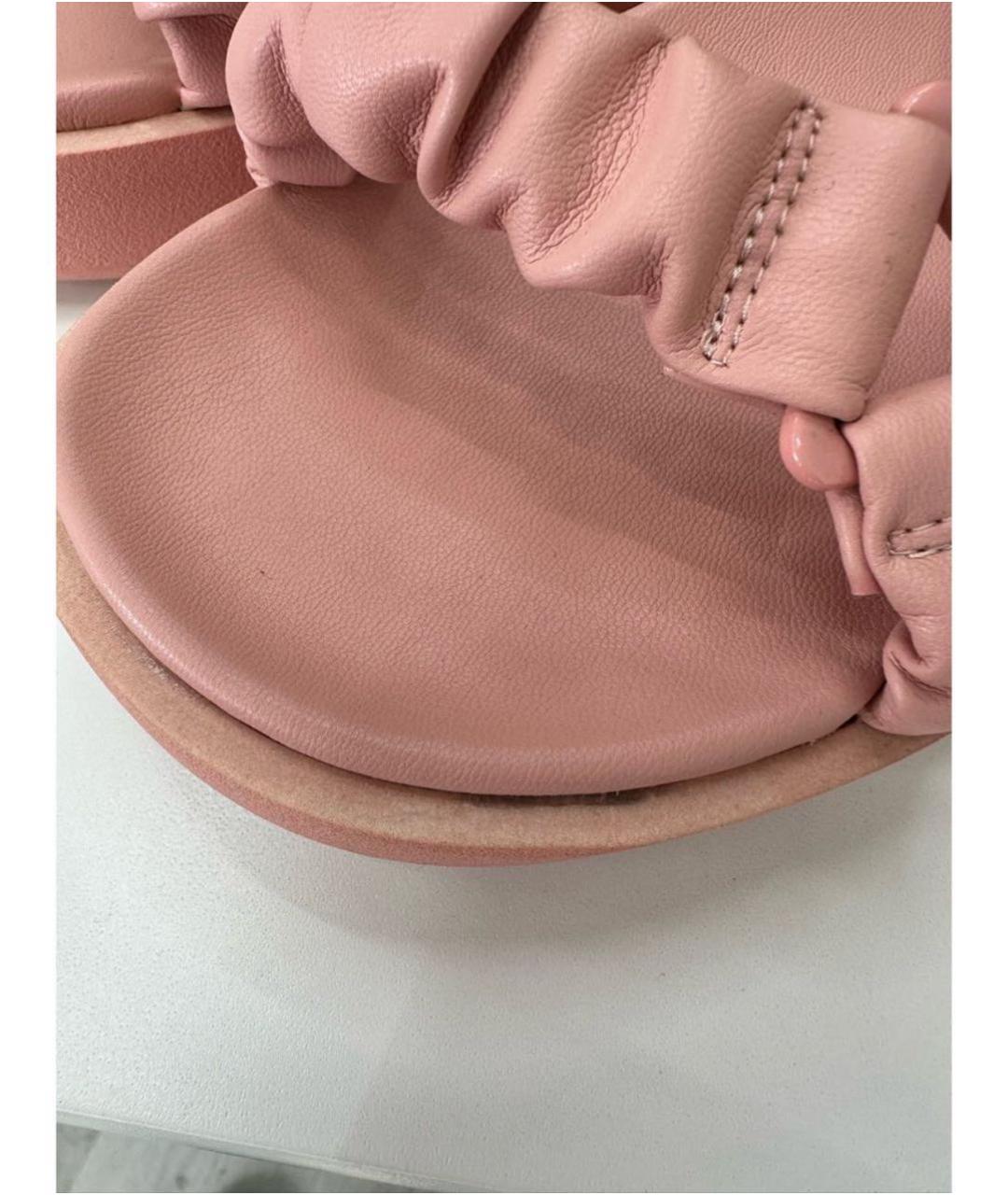 SAM EDELMAN Розовые кожаные сандалии, фото 6