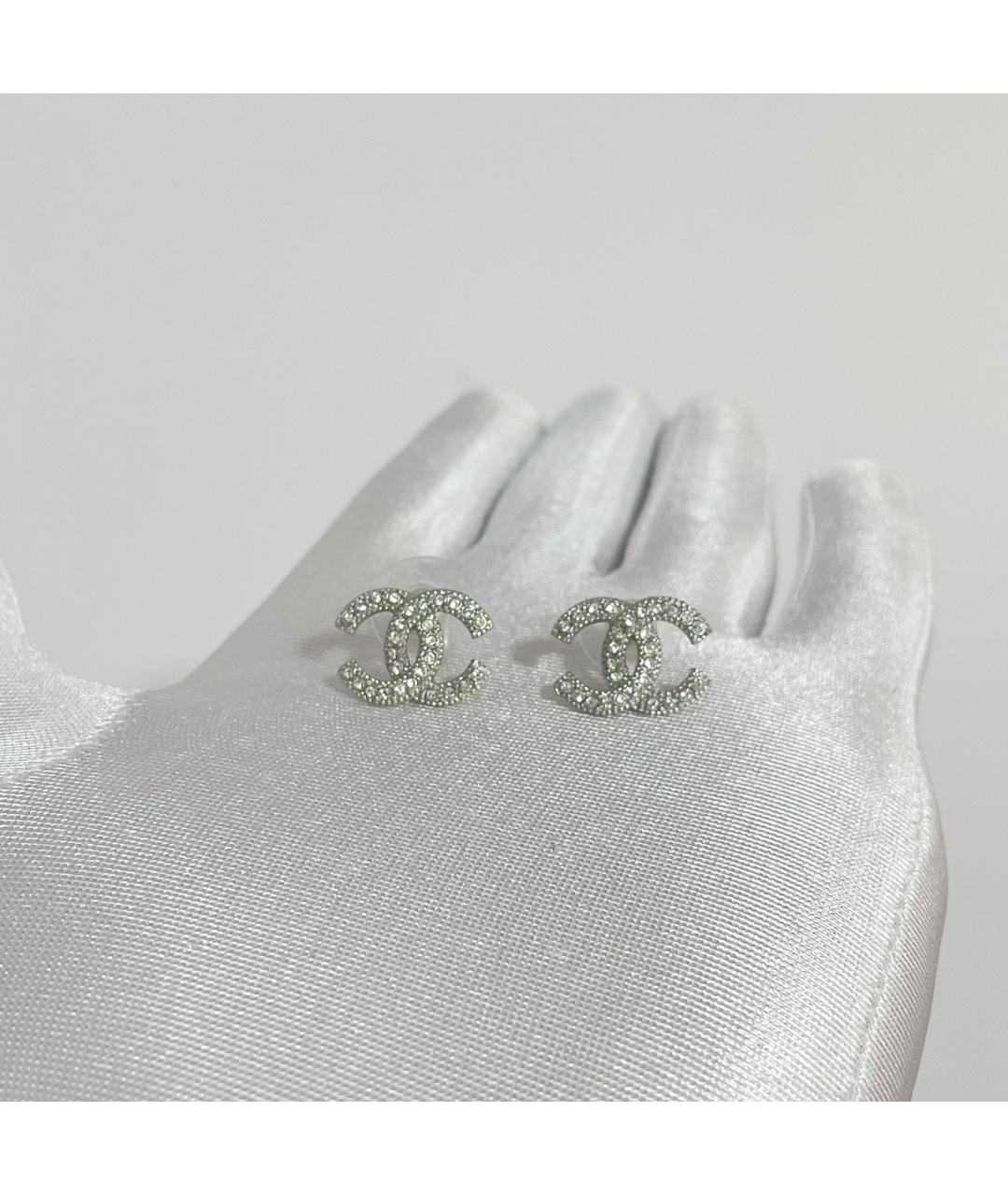 CHANEL Серебряные серьги, фото 4
