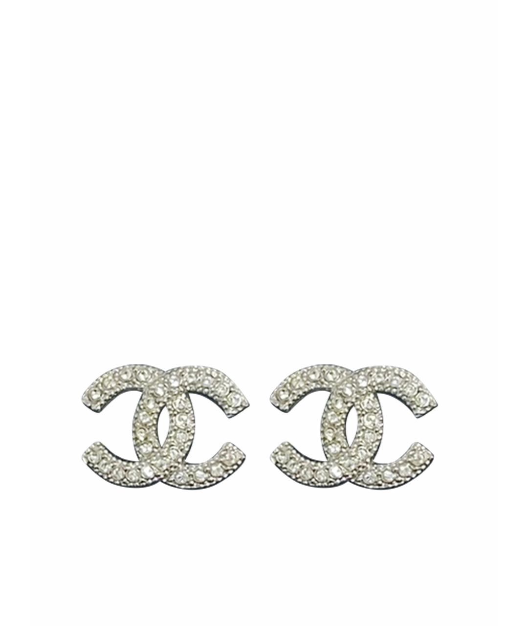 CHANEL Серебряные серьги, фото 1
