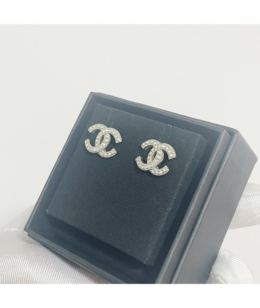 CHANEL Серебряные серьги, фото 2