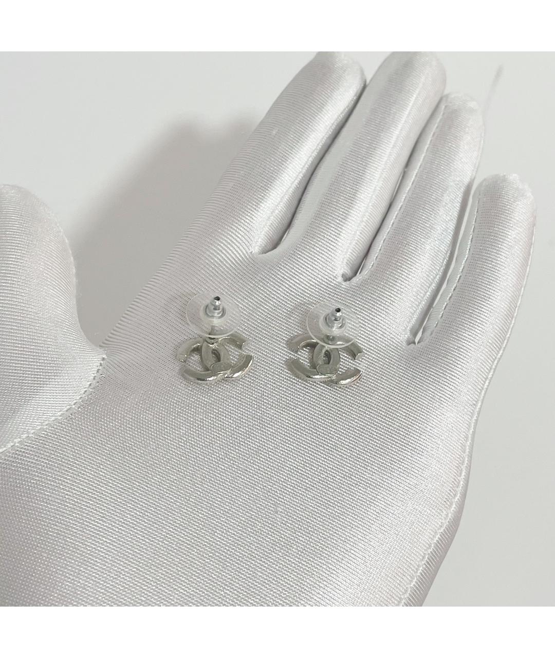 CHANEL Серебряные серьги, фото 3