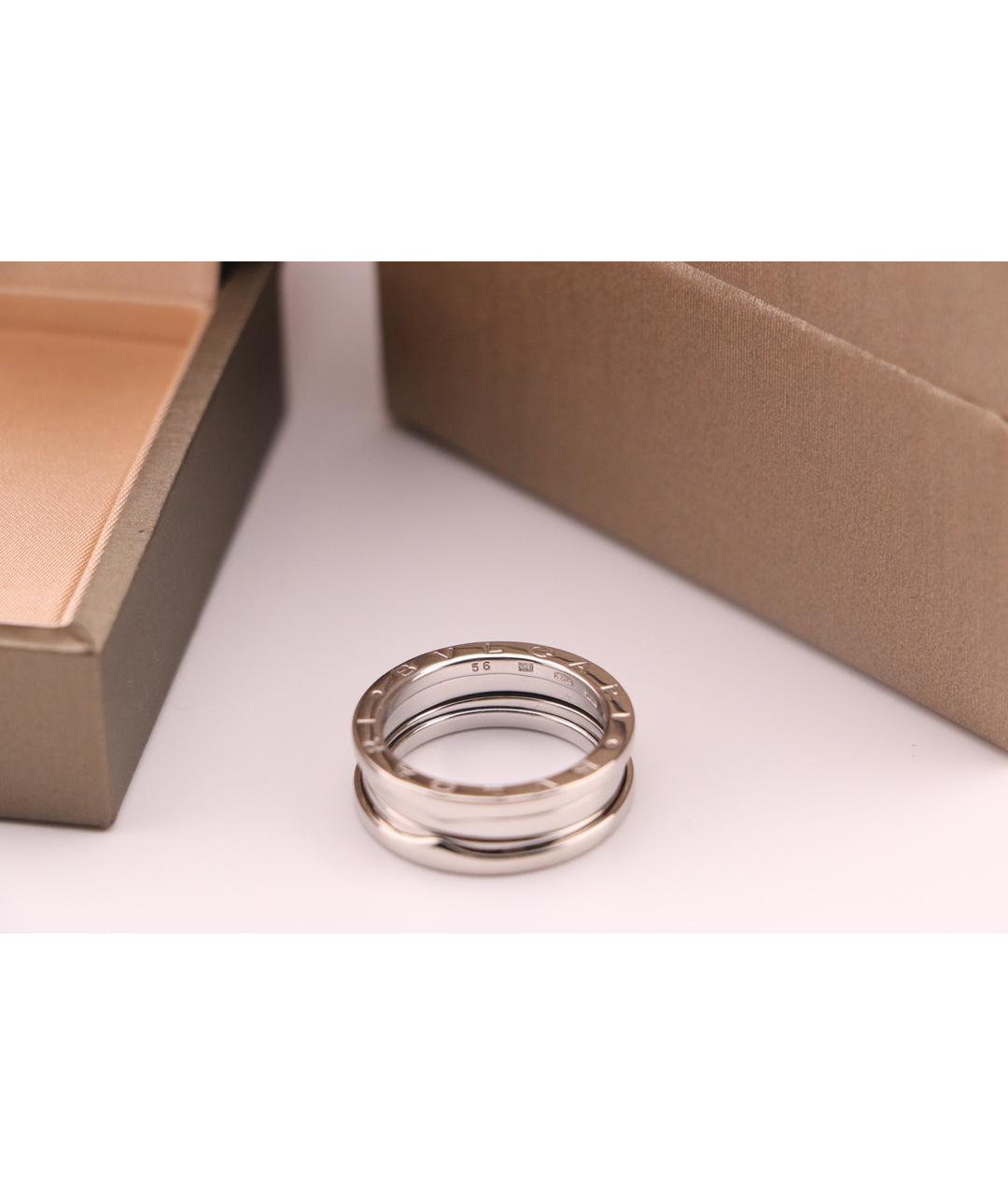 BVLGARI Серебряное кольцо из белого золота, фото 4