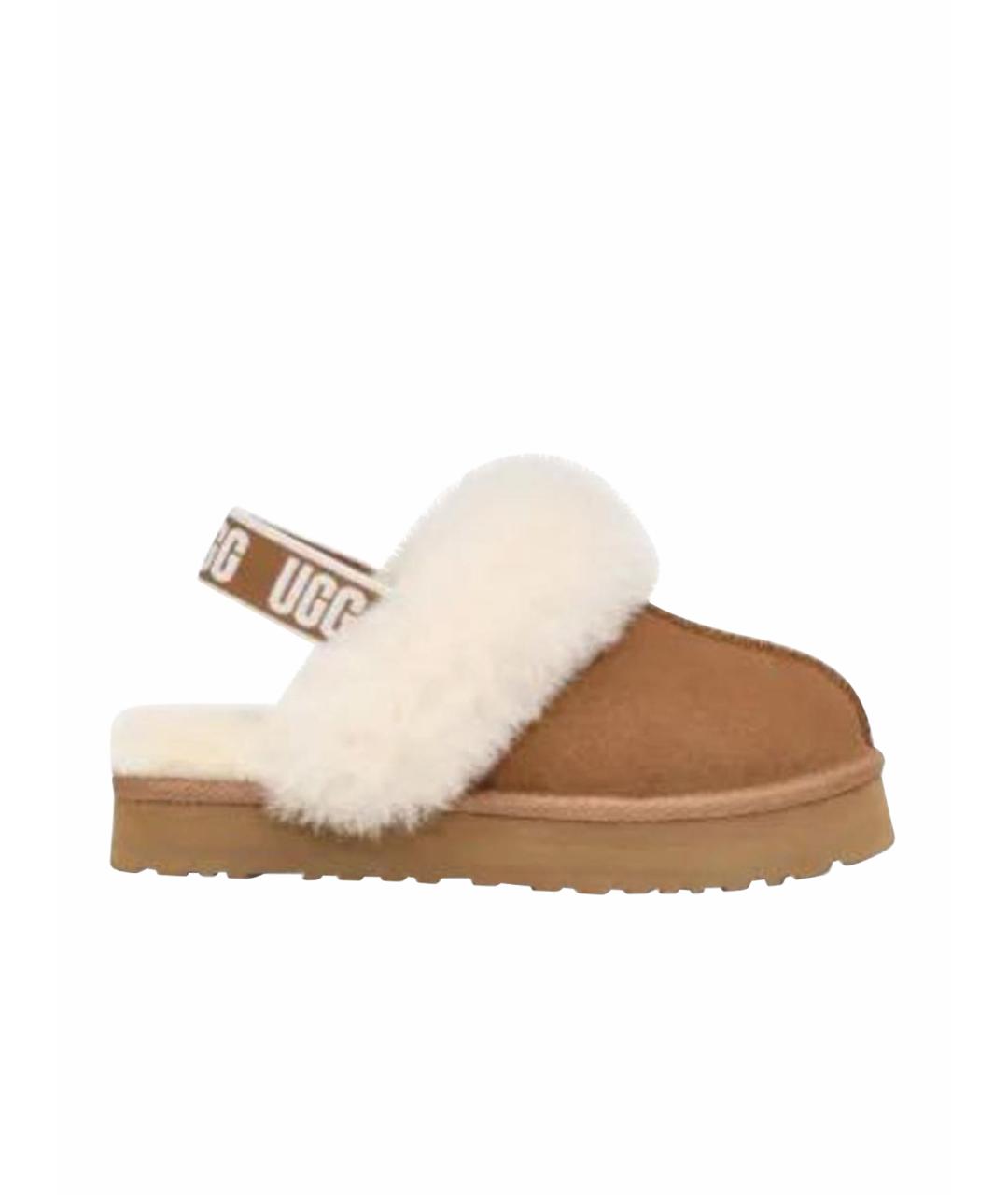 UGG AUSTRALIA Коричневые кожаные ботинки, фото 1