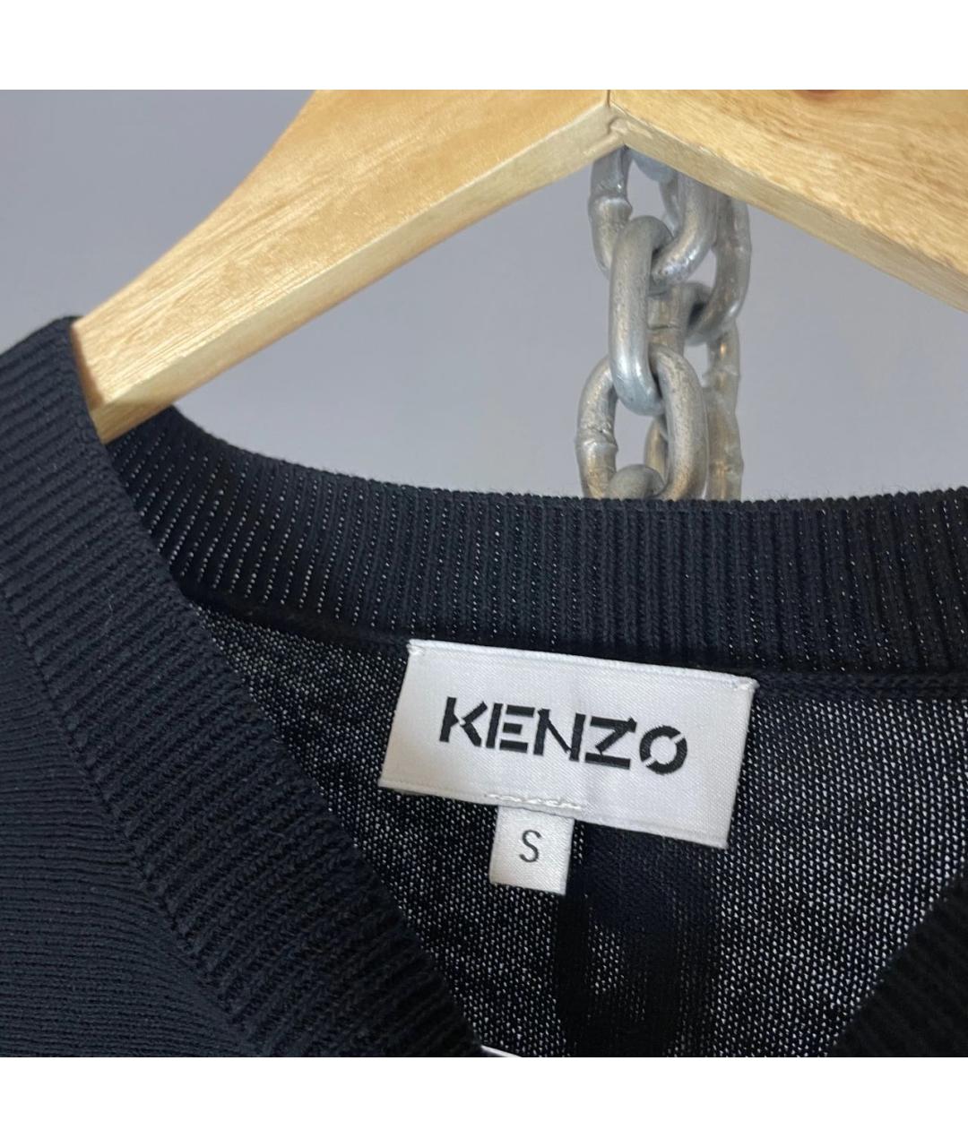KENZO Черный хлопковый джемпер / свитер, фото 3