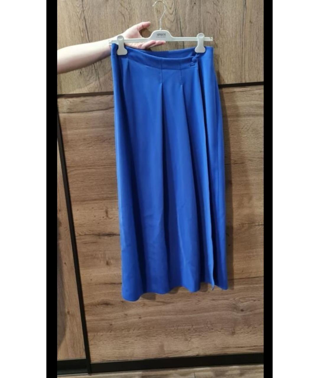 ARMANI COLLEZIONI Синий костюм с юбками, фото 2