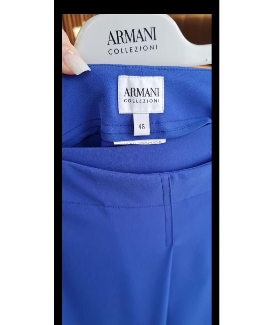 ARMANI COLLEZIONI Синий костюм с юбками, фото 3