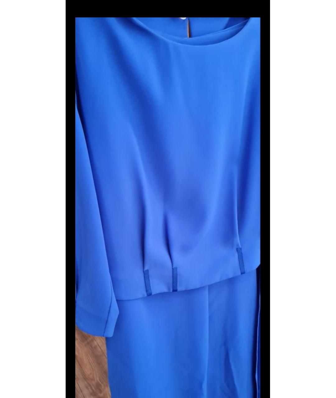 ARMANI COLLEZIONI Синий костюм с юбками, фото 4