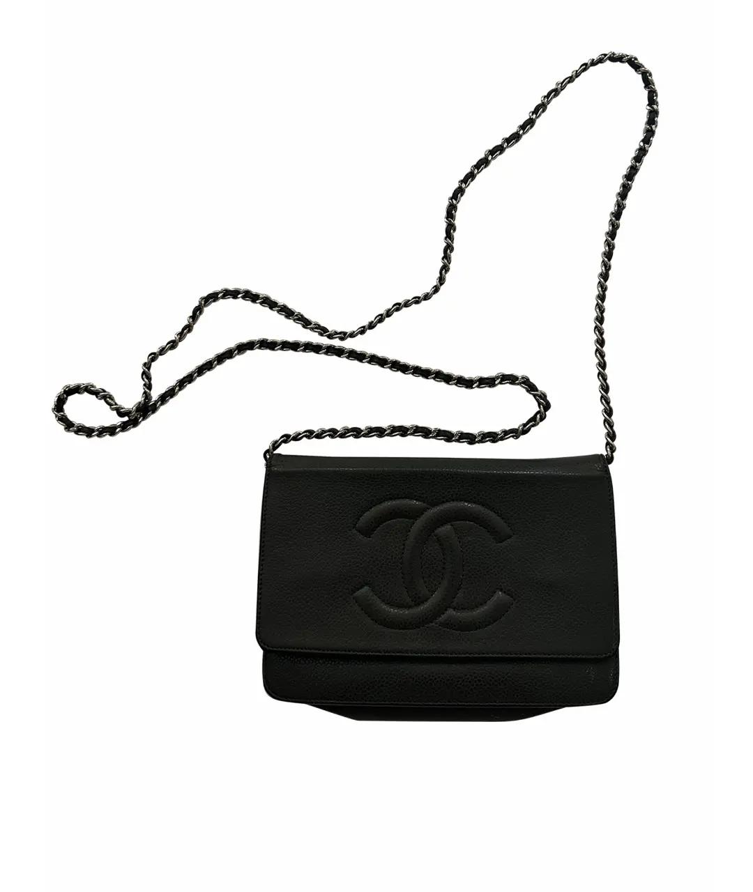 CHANEL Зеленая кожаная сумка через плечо, фото 7