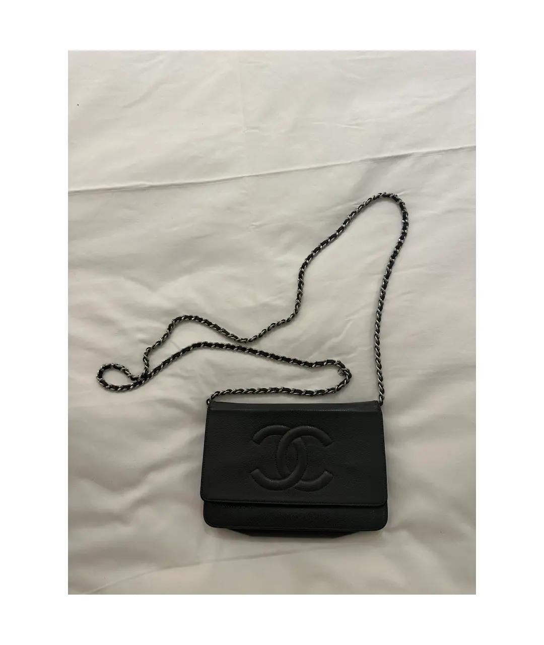 CHANEL Зеленая кожаная сумка через плечо, фото 6