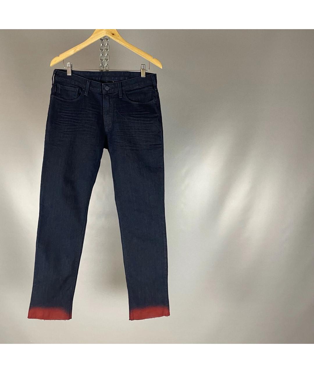 EMPORIO ARMANI Мульти хлопко-эластановые джинсы, фото 9