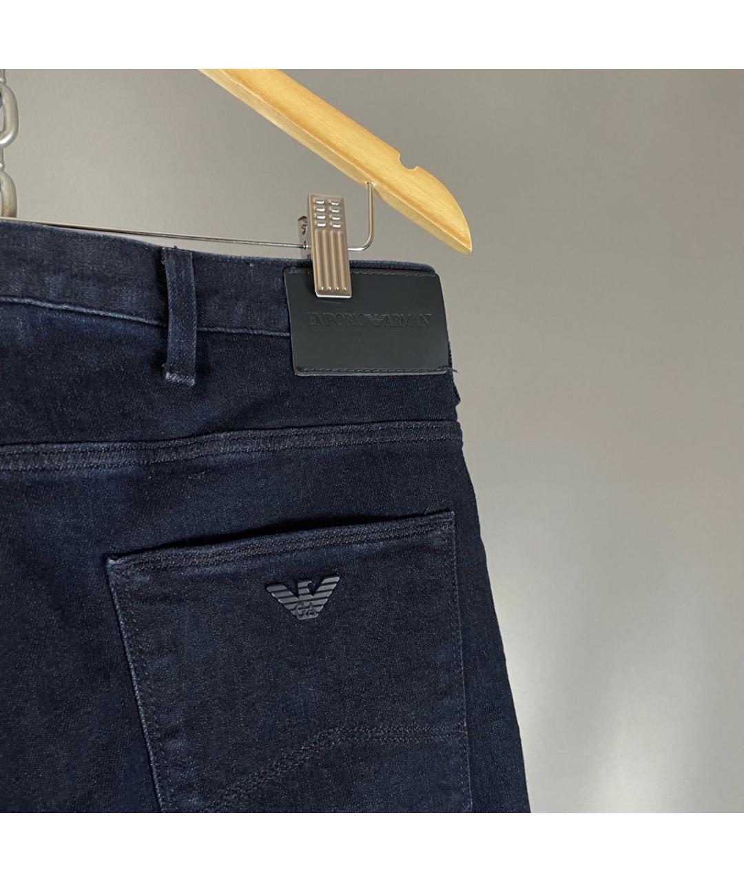 EMPORIO ARMANI Мульти хлопко-эластановые джинсы, фото 3