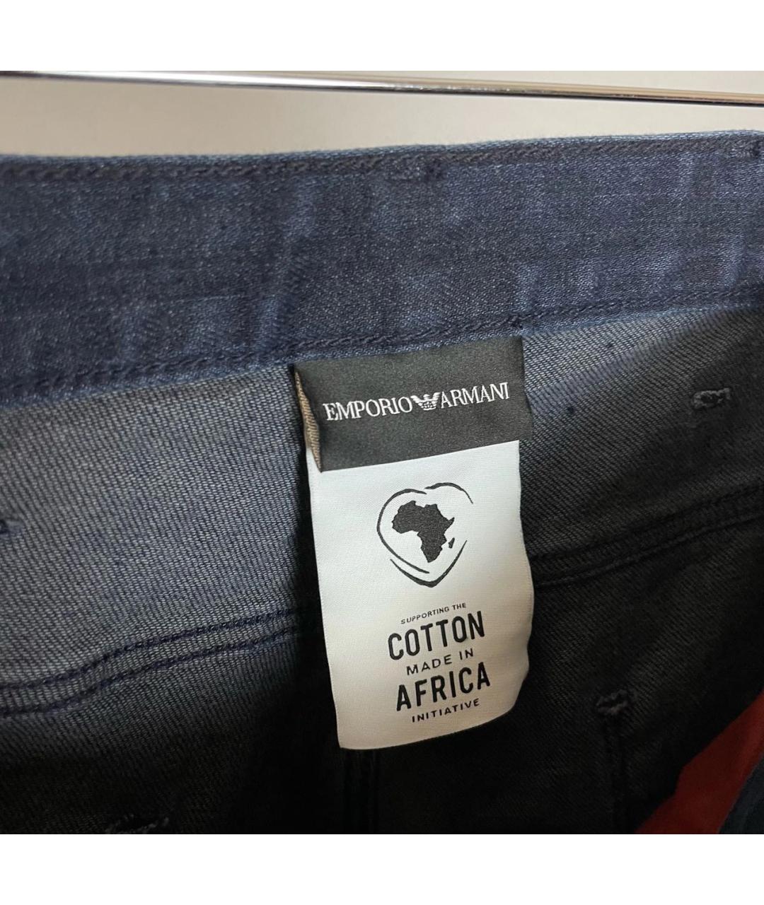 EMPORIO ARMANI Мульти хлопко-эластановые джинсы, фото 6
