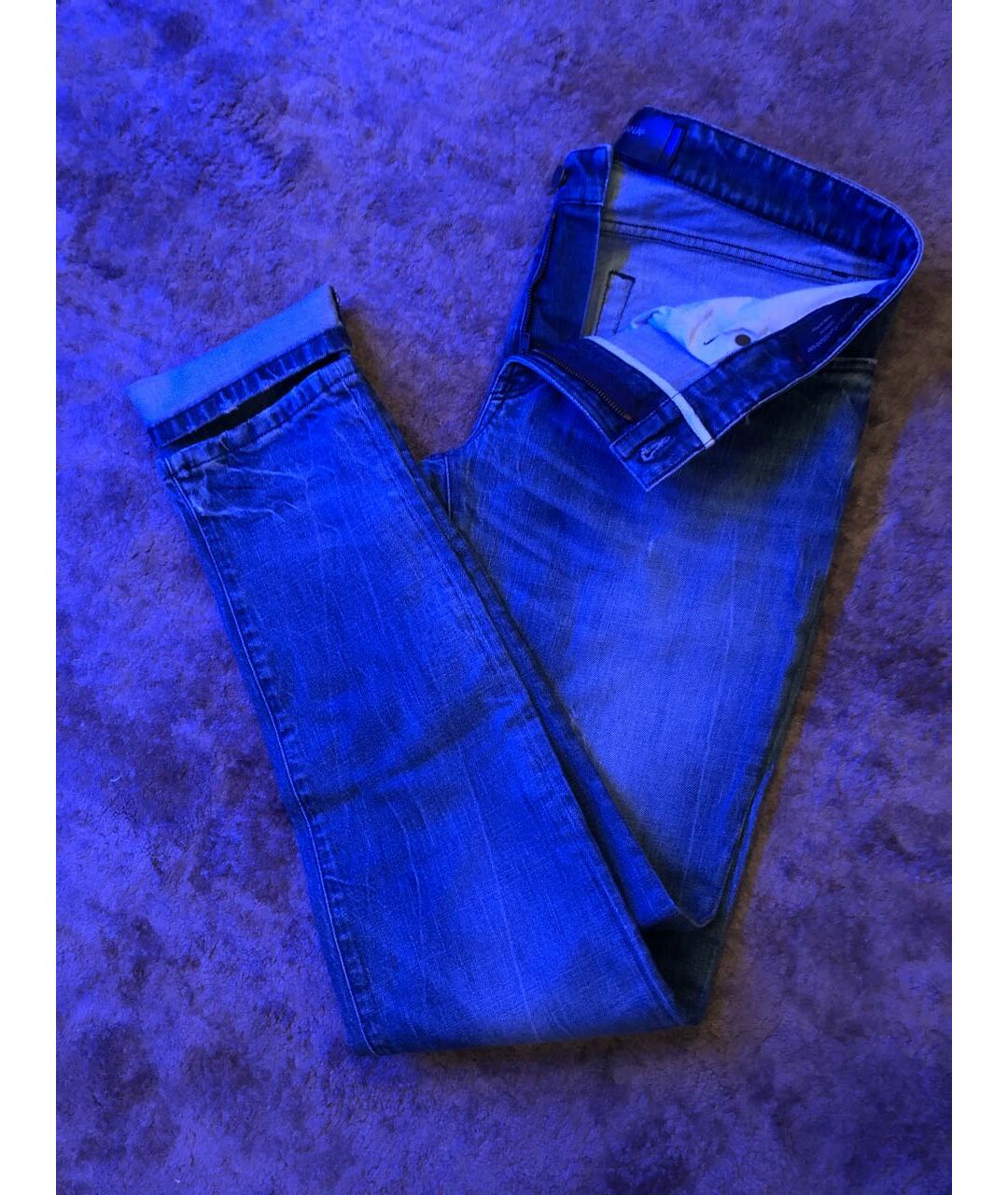 DOLCE&GABBANA Синие хлопко-кашемировые джинсы скинни, фото 3