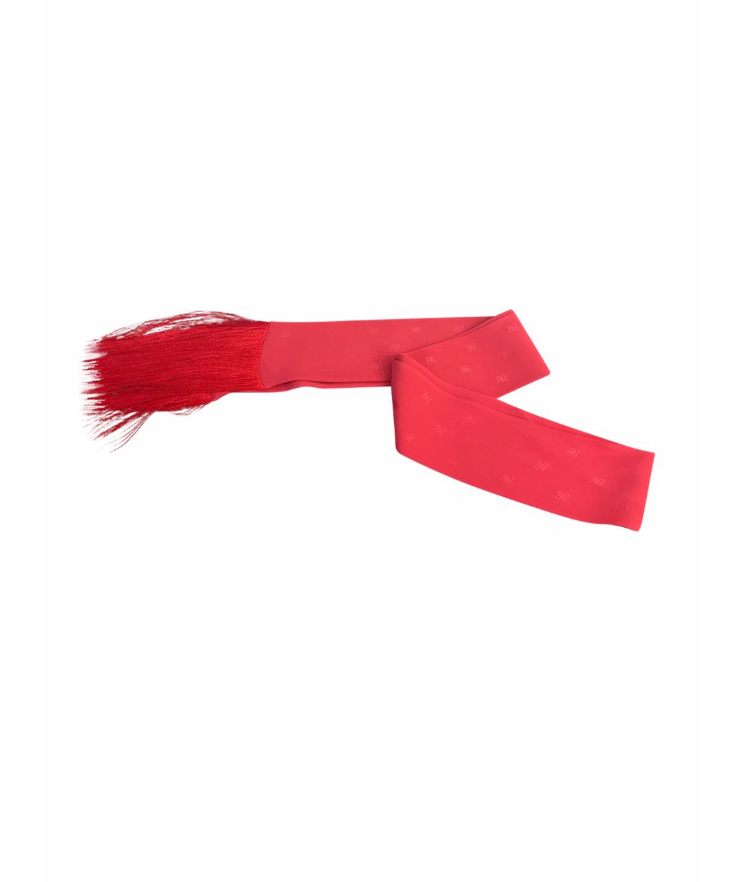 FENDI Красный шелковый платок, фото 1