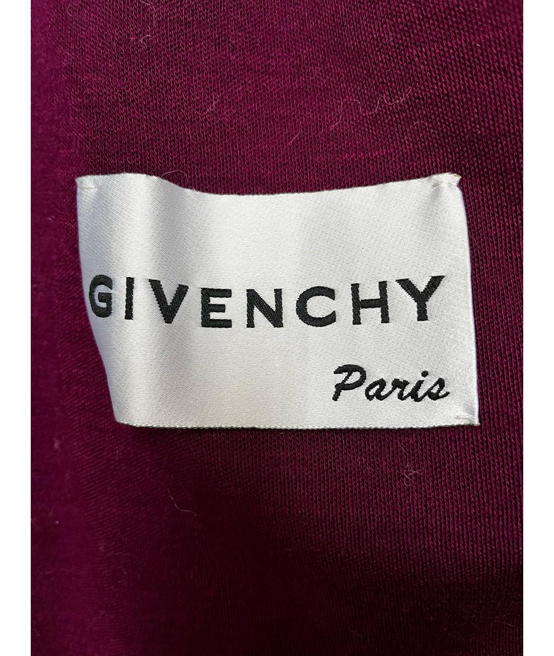 GIVENCHY Бордовая шерстяная шуба, фото 3