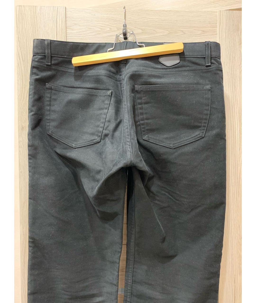 LOUIS VUITTON Черные хлопковые прямые джинсы, фото 3
