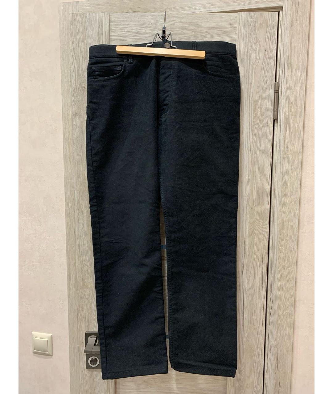 LOUIS VUITTON Черные хлопковые прямые джинсы, фото 9