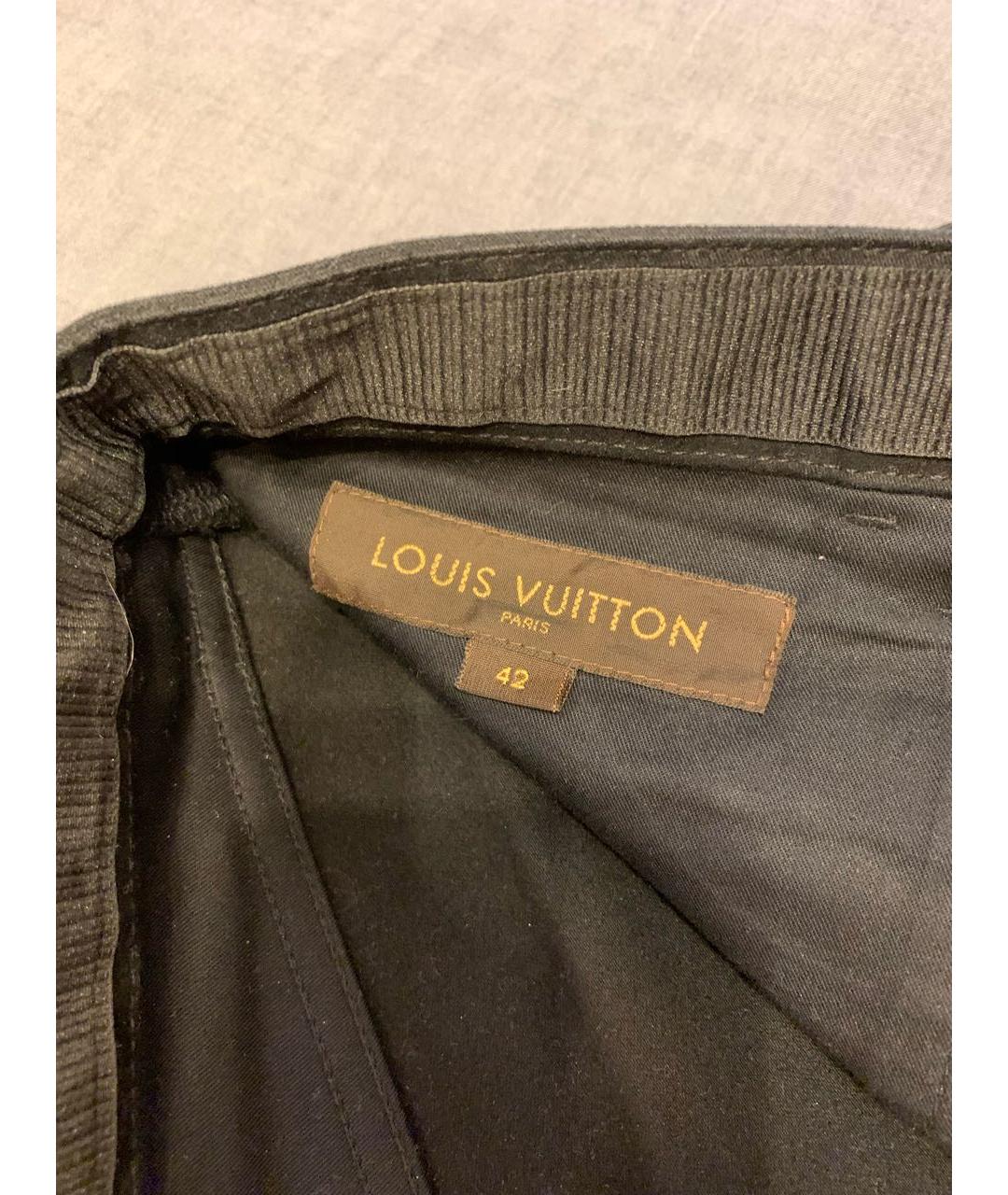 LOUIS VUITTON Черные хлопковые прямые джинсы, фото 6