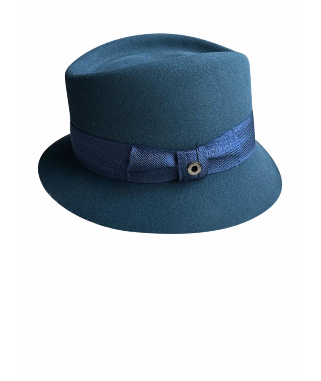 LORO PIANA Бирюзовая кашемировая шляпа, фото 1