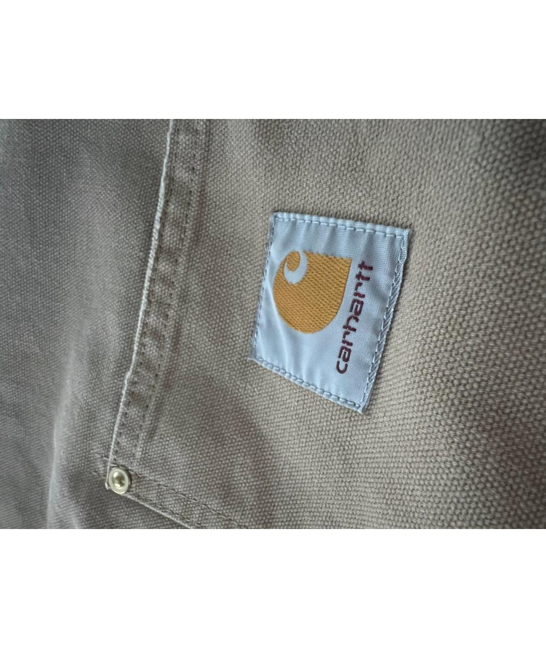 CARHARTT WIP Бежевая хлопковая куртка, фото 4