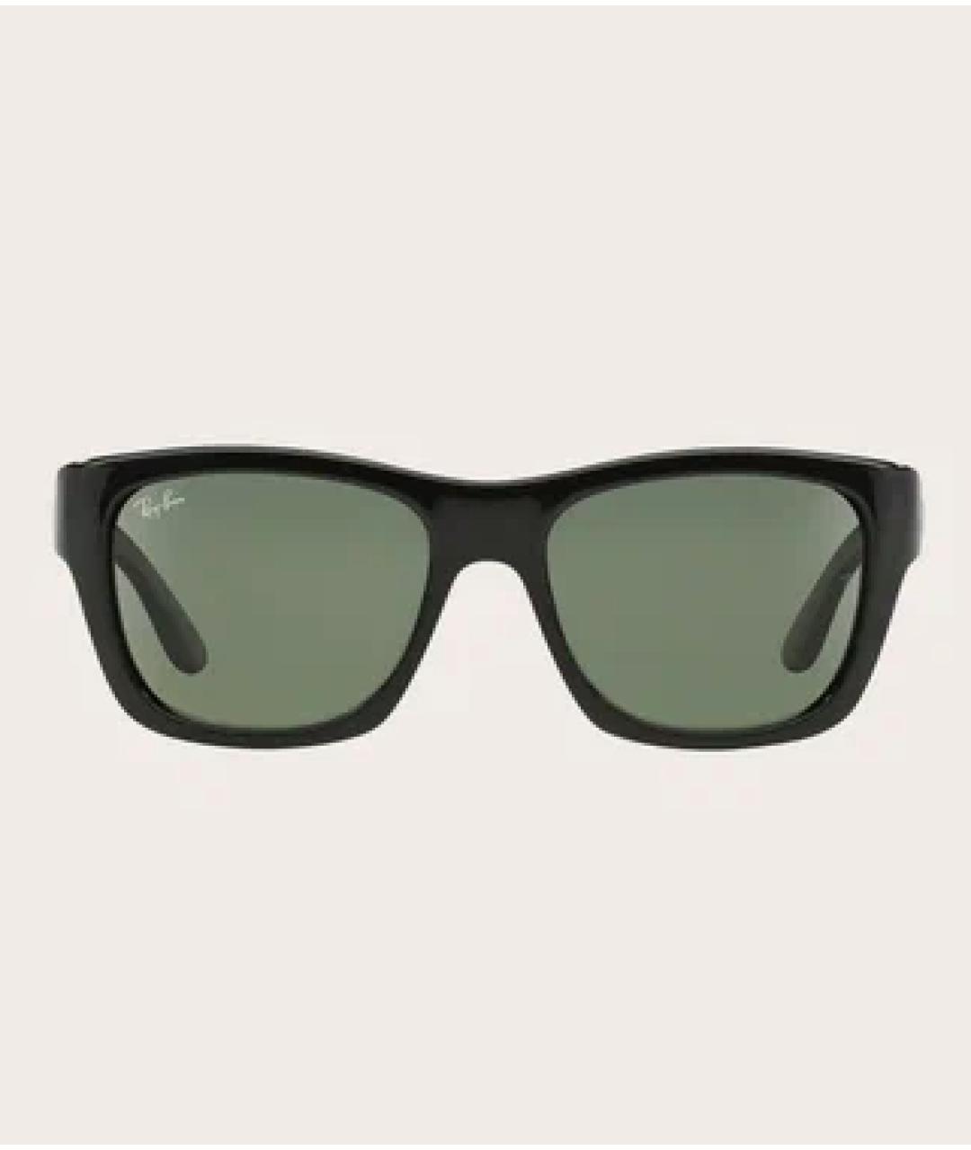 RAY BAN Черные пластиковые солнцезащитные очки, фото 5