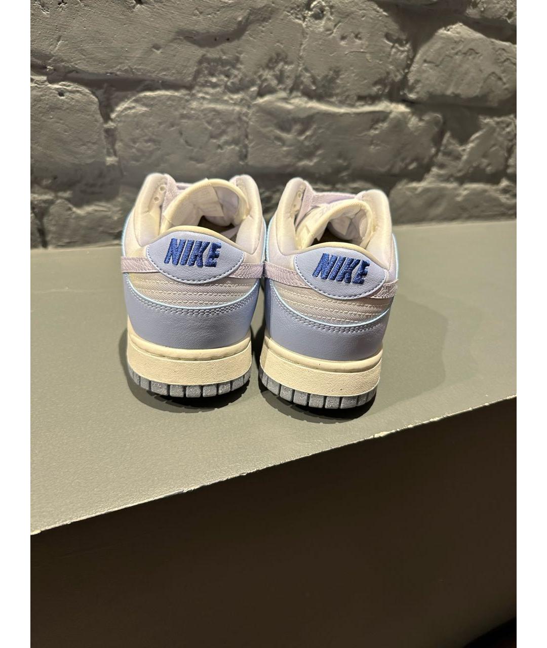 NIKE Голубые кожаные кроссовки, фото 3