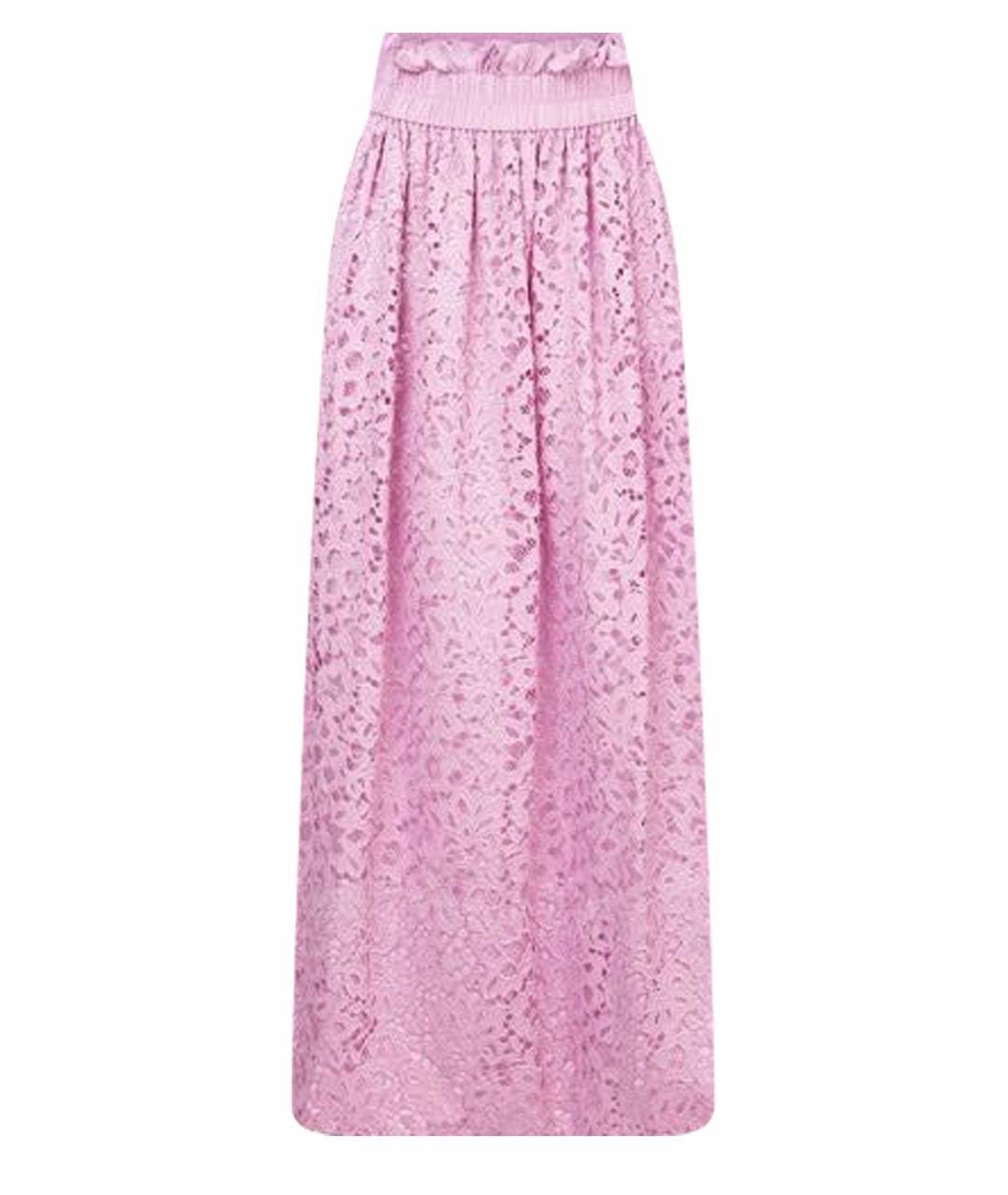 TIBI Розовая полиэстеровая юбка миди, фото 1