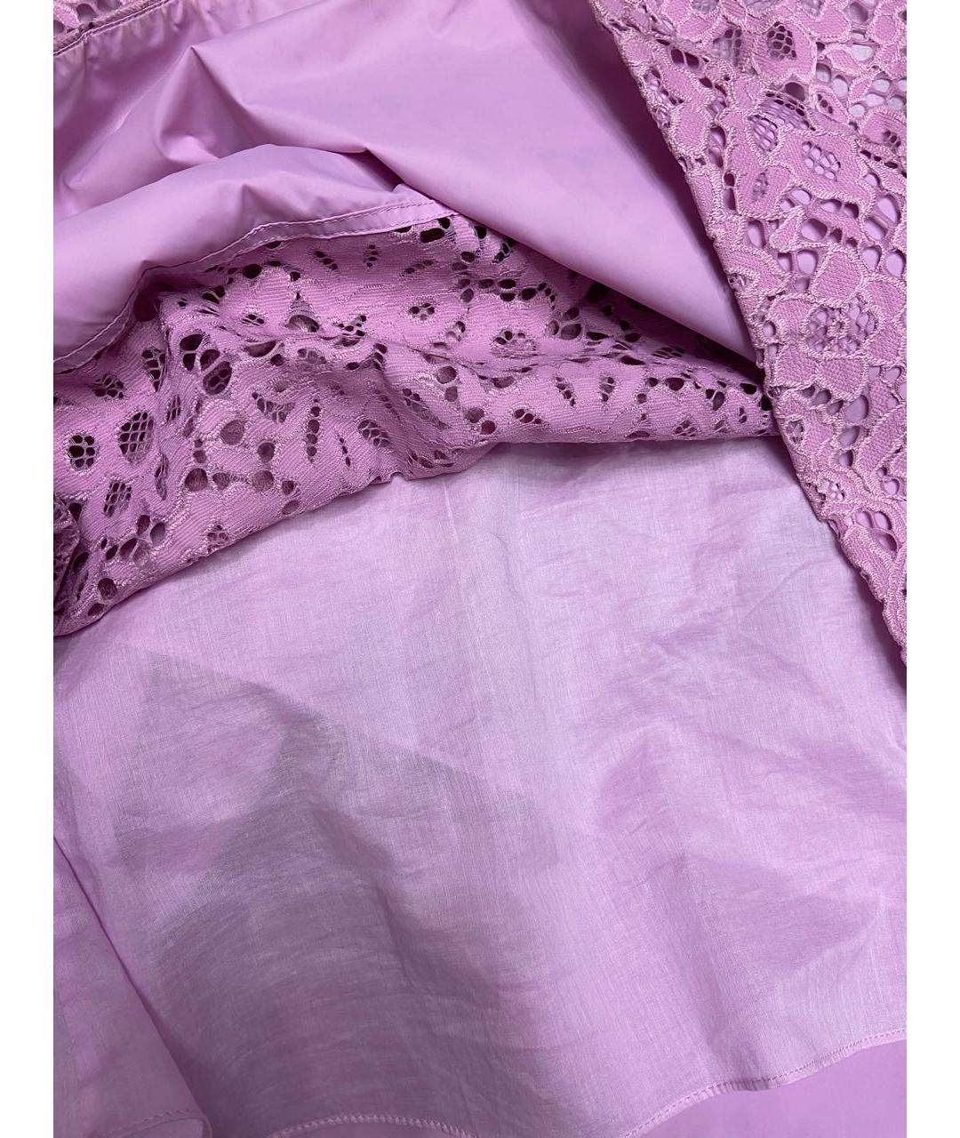 TIBI Розовая полиэстеровая юбка миди, фото 7