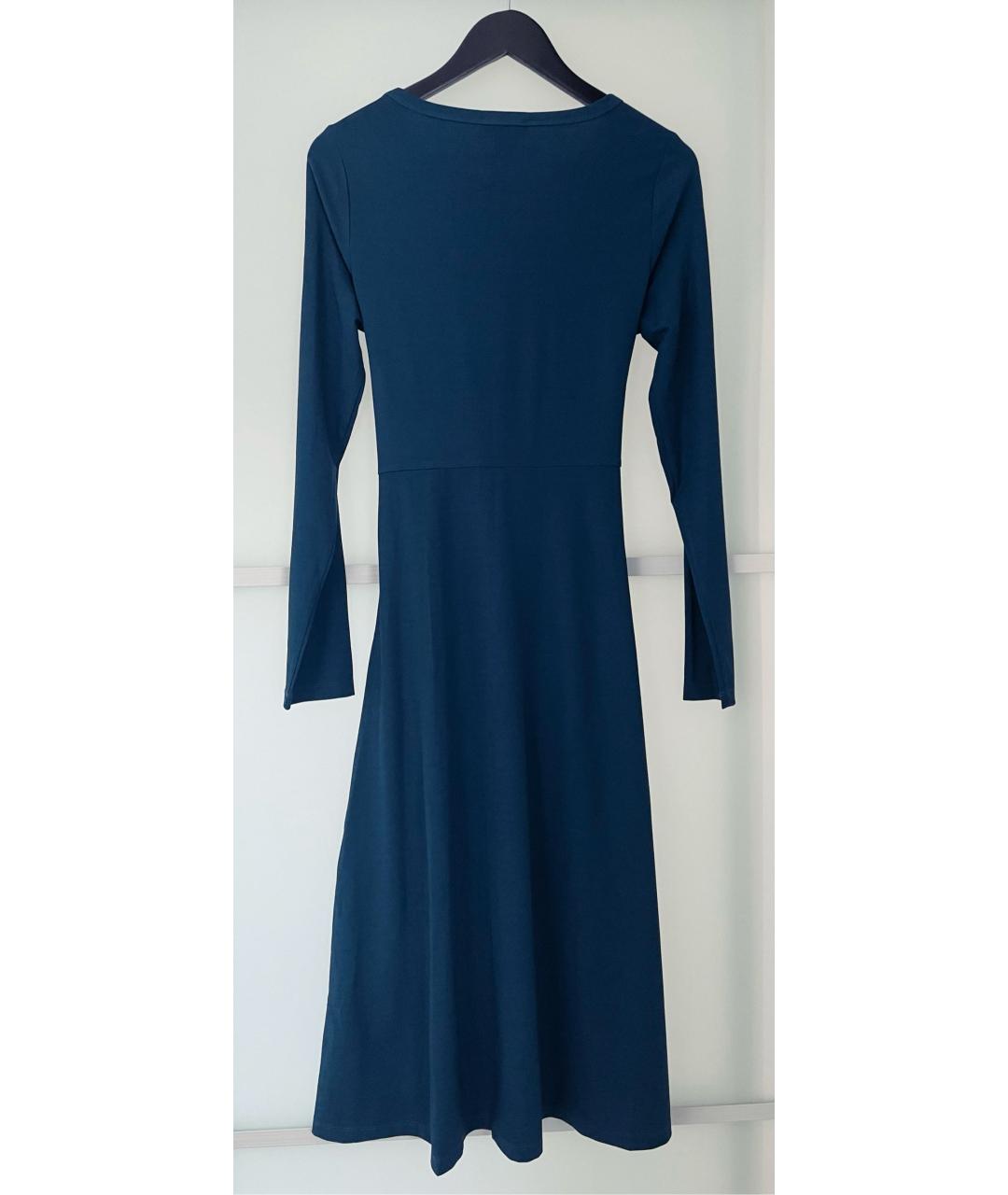 DKNY Синее вискозное повседневное платье, фото 3