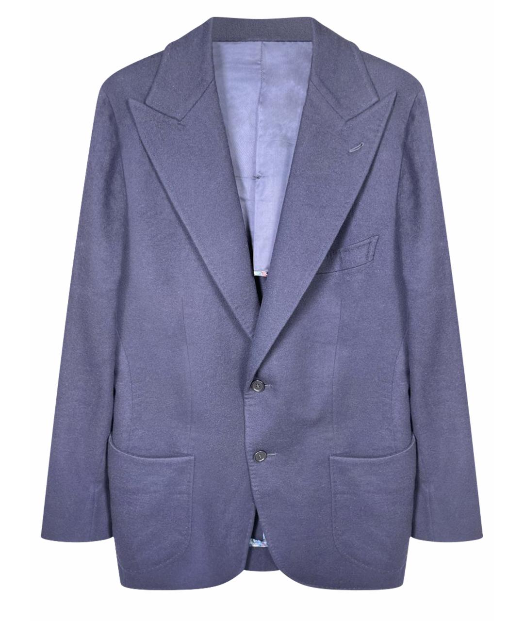 LORO PIANA Синий кашемировый пиджак, фото 1