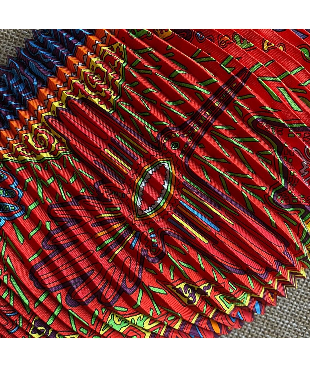 HERMES PRE-OWNED Красный шелковый шарф, фото 4