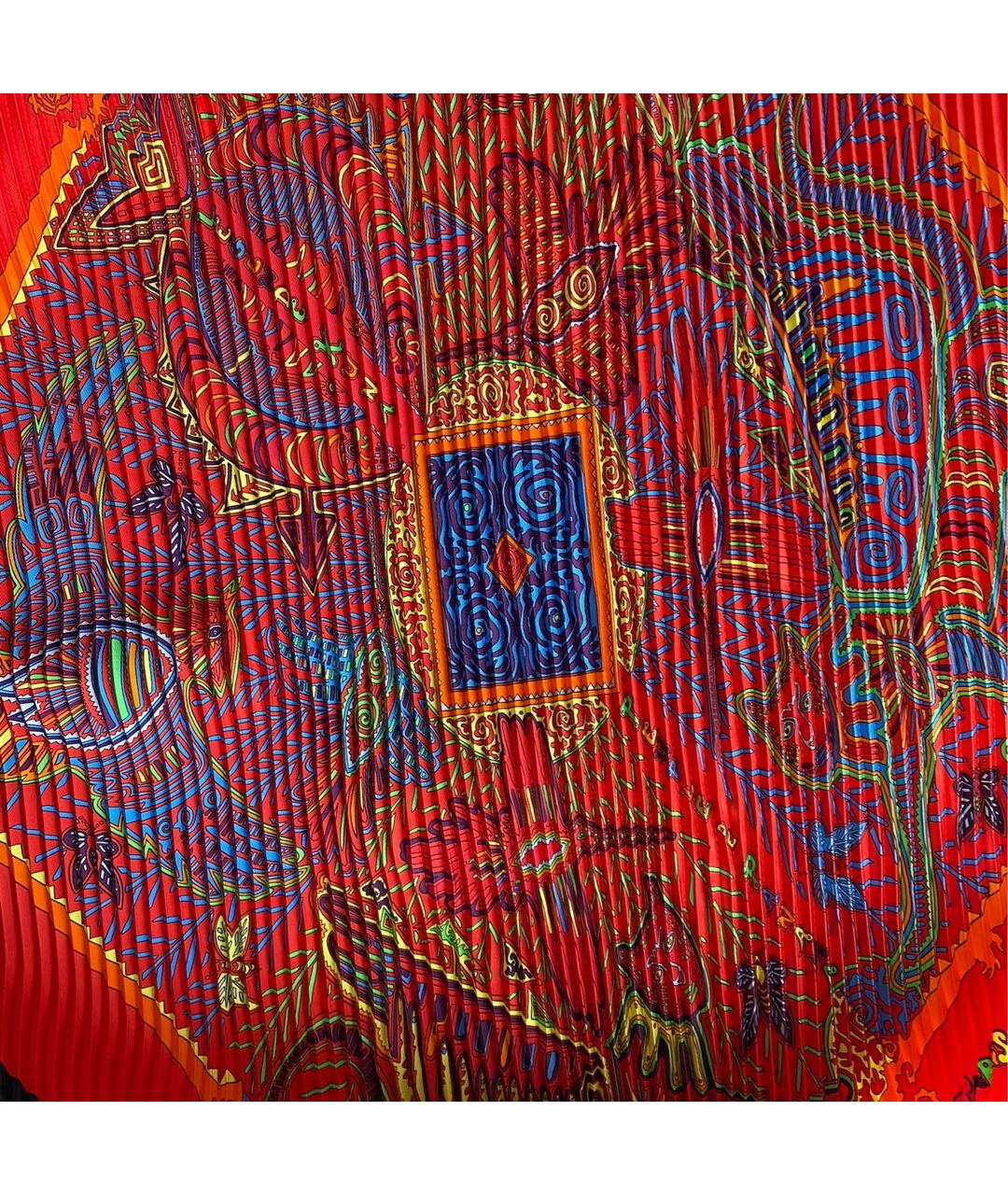 HERMES PRE-OWNED Красный шелковый шарф, фото 8