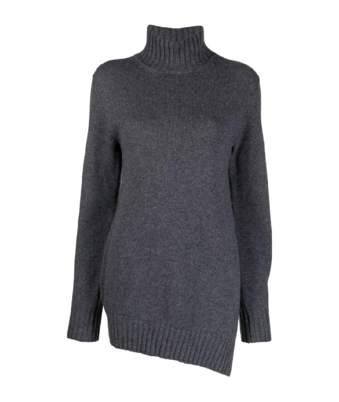 JIL SANDER Серая шерстяная водолазка, фото 1
