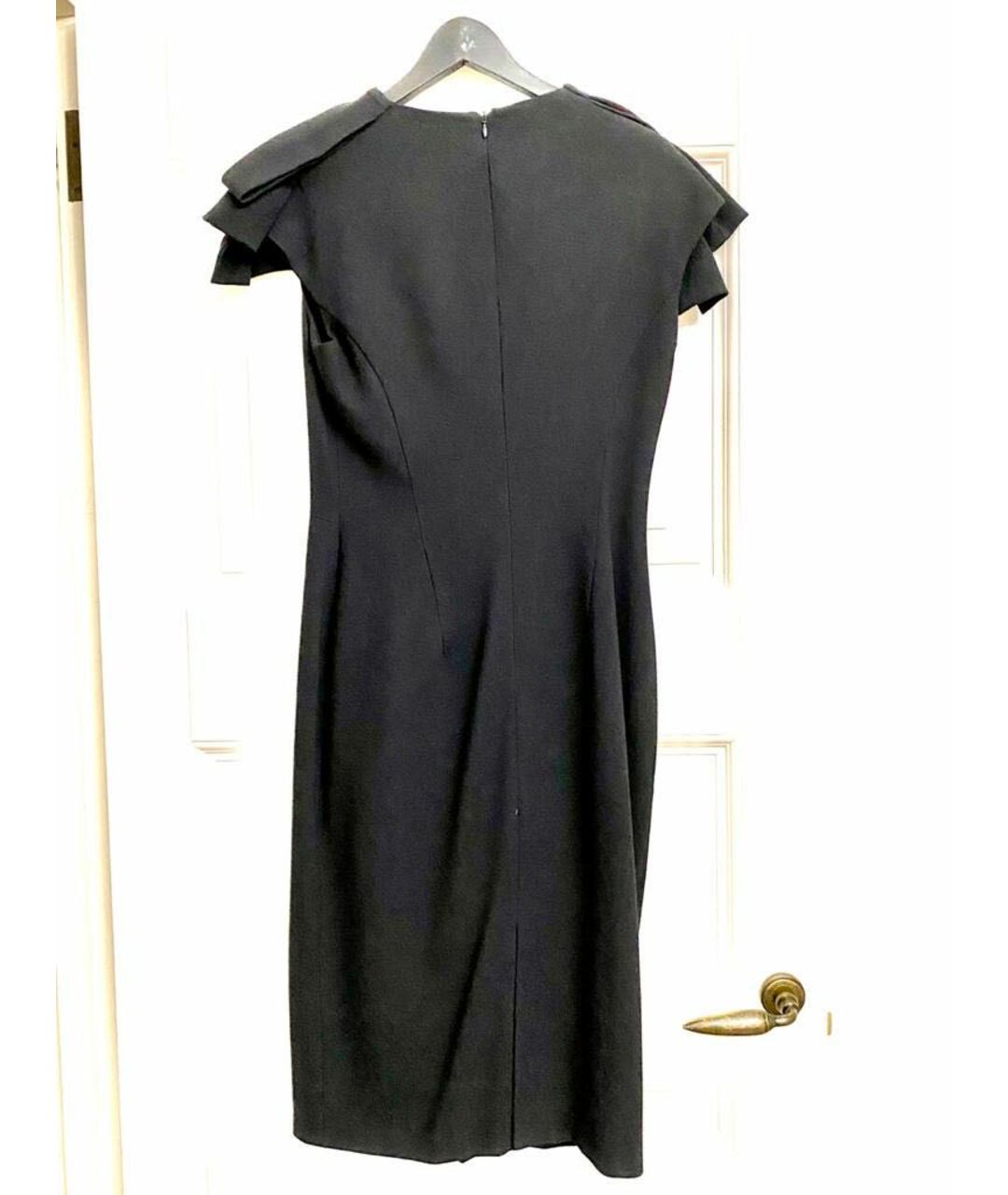 ERMANNO SCERVINO Черное шерстяное коктейльное платье, фото 2