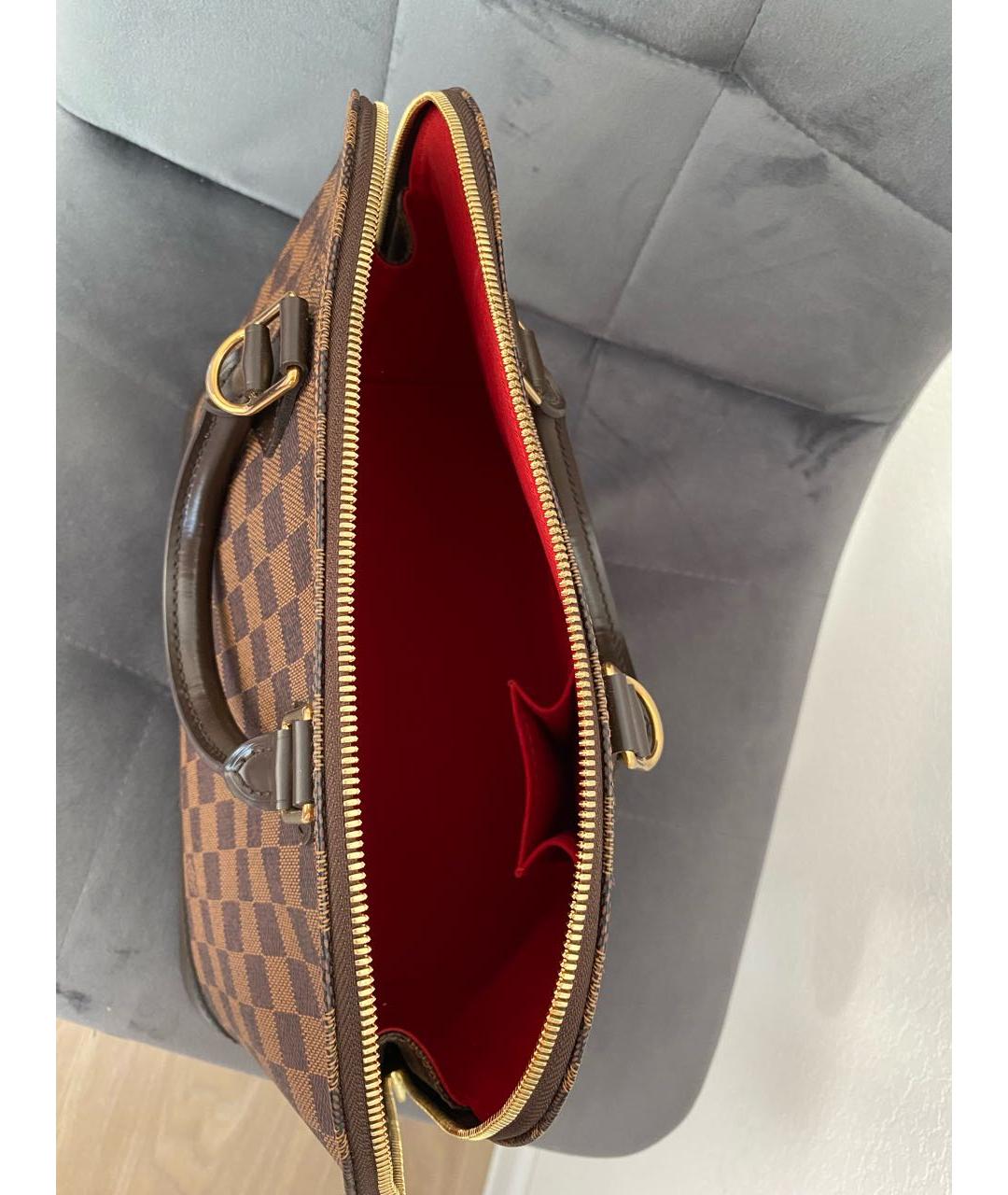 LOUIS VUITTON Коричневая сумка с короткими ручками, фото 3