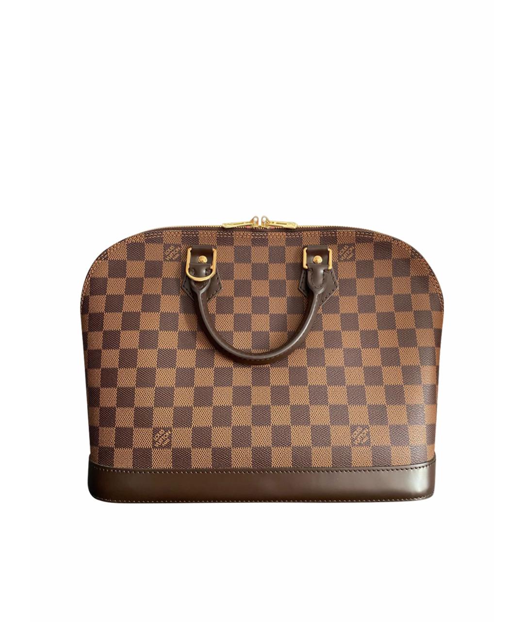 LOUIS VUITTON Коричневая сумка с короткими ручками, фото 1